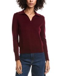 Forte - Wool & Cashmere-Blend Crystal Polo Sweater - Lyst