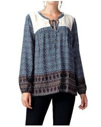 Kori - Border Print Lace Top - Lyst