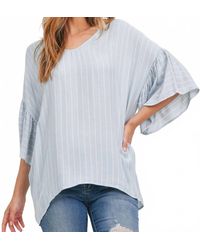 Mittoshop - Striped Tie Back Top - Lyst