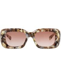 Chloé - Square-Frame Recycled Acetate Sunglasses - Lyst