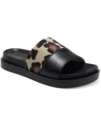 Aerosoles - Louie Faux Leather Footbed Slide Sandals - Lyst
