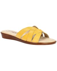 TUSCANY by Easy StreetR - Zanobia Faux Leather Strappy Wedge Sandals - Lyst