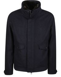 Montecore - Boxy High Collar Virgin Wool Down Jacket - Lyst