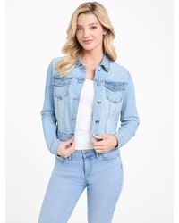 Guess - Eco Camilia Denim Jacket - Lyst