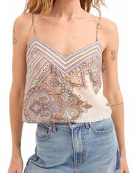 Veronica Beard - Millon Paisley Crop Top - Lyst