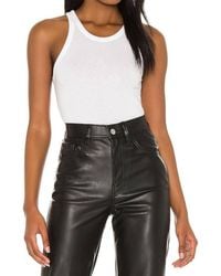 Monrow - Ribbed Tank Top - Lyst
