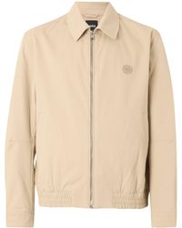 BOSS - Stretch Cotton Jacket With Classic Collar - Lyst