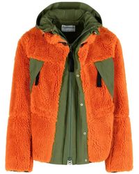 Sacai - 'Sherling' Wool Blend Jacket - Lyst