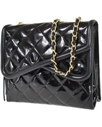 Chanel - Matelassé Patent Leather Shoulder Bag (pre-owned) - Lyst
