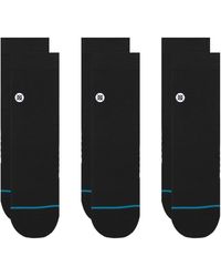 Stance - Icon Quarter Classic Ankle Socks - 3 Pack A356a21iqp-blk - Lyst