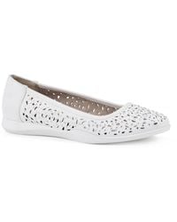 White Mountain - Pelased Faux Leather Perforated Slip-on Sneakers - Lyst
