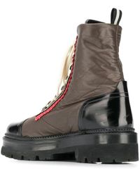 Bally - Ankle Boots With Glossy Accents And Rugged Sole - Lyst