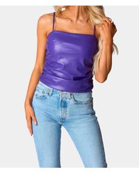 BuddyLove - Jolee Vegan Leather Tank Top - Lyst