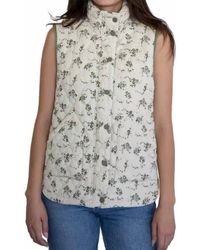 Things Between - Floral Quilted Vest - Lyst