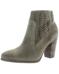 Vince Camuto - Fenyia Suede Block Heel Ankle Boots - Lyst