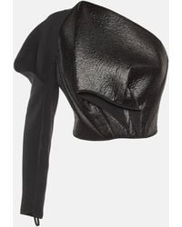 Maticevski - Crepe Regiment One Shoulder Crop Top - Lyst