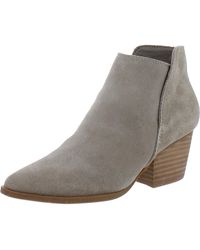 Dolce Vita - Faux Suede Block Heel Ankle Boots - Lyst