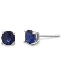Fashnzfab - September Birthstone Stud Earrings - Lyst