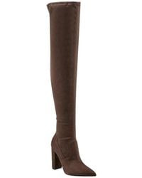 Guess - Abetter 2 Boots Pointed Toe Block Heel Over The Knee Gal1399 - Lyst