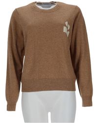 Isabel Marant - Knitted Cotton-Wool Blend Sweatshirt - Lyst