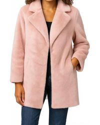 Ivy Jane - Faux Fur And Suede Coat - Lyst