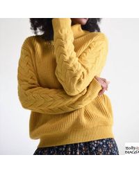 Molly Bracken - Stand Collar Jumper Knitted Sweater - Lyst