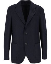 Lardini - Textured Tailored Blazer - Lyst