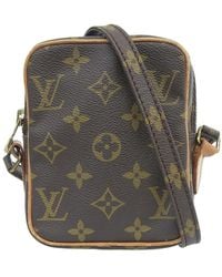 Danube leather crossbody bag Louis Vuitton Brown in Leather - 32284168