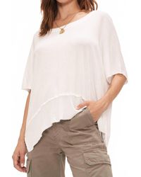 Project Social T - Dalette Scoop Rib Tee - Lyst