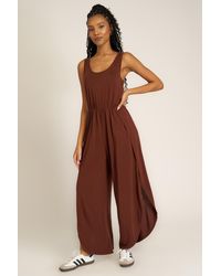 Project Social T - Do It Again Scoop Neck Jumpsuit - Lyst