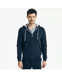 Nautica - Solid Full-zip Hoodie - Lyst