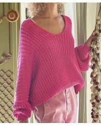 Pol - Dolman Long Sleeve Ribbed Sweater - Lyst