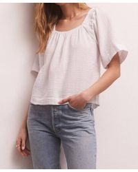 Z Supply - No Rules Gauze Top - Lyst