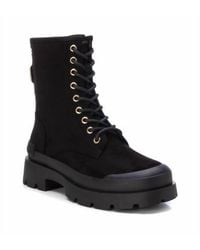 Xti - Suede Lace-Up Booties - Lyst
