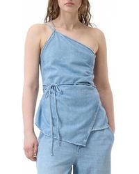 Closed - Wrap-Design Top - Lyst