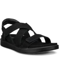 Ecco - Soft Cross Strap Sandal - Lyst