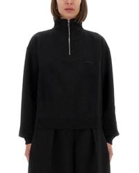 Jacquemus - Grosgrain Sweatshirt With Turtleneck And Half-Zip Closure - Lyst