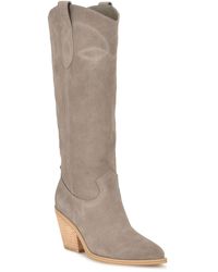 Nine West - Smash Pull On Pointed Toe Knee-High Boots - Lyst