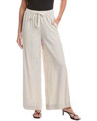 Max Studio - Drawstring Linen-Blend Pant - Lyst