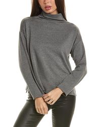 Eileen Fisher - Petite Funnel Neck Box Top - Lyst