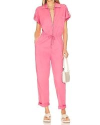 Pistola - Jordan Short Sleeve Zip Front Jumpsuit - Lyst