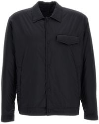 Herno - Boxy-Cut Lightweight Overshirt Jacket With Structured Pockets - Lyst