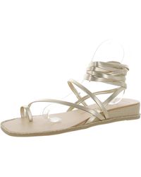 Dolce Vita - Pauly Faux Leather Open Toe Wedge Sandals - Lyst