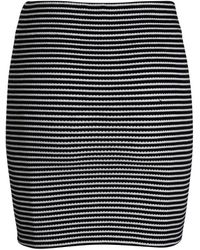 Theory - Striped Knit Mini Skirt - Lyst