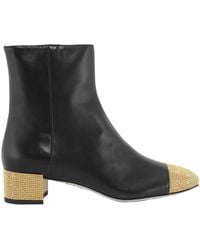 Rene Caovilla - Rene Caovilla Bonnie 40 Leather Ankle Boots - Lyst