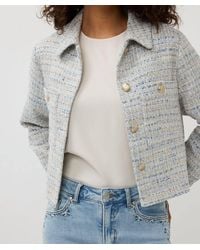 EsQualo - Janny Tweed Jacket - Lyst
