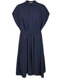Herno - Flowing Dress With High Neckline - Lyst