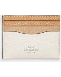 COACH® Outlet  Zip Card Case In Blocked Signature Canvas
