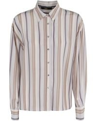 Seventy - Striped Shirt With Classic Collar - Lyst