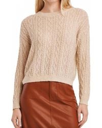 Another Love - Sari Sparkle Cable Knit Sweater - Lyst